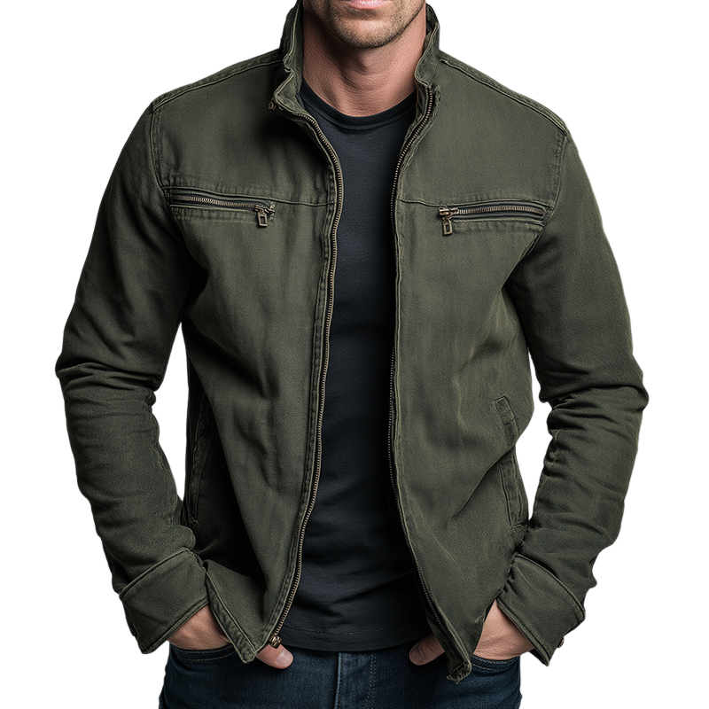 Elliot | Vintage Cotton Zip Jacket