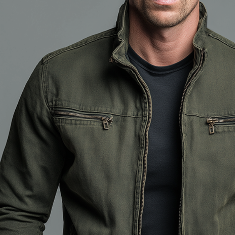 Elliot | Vintage Cotton Zip Jacket