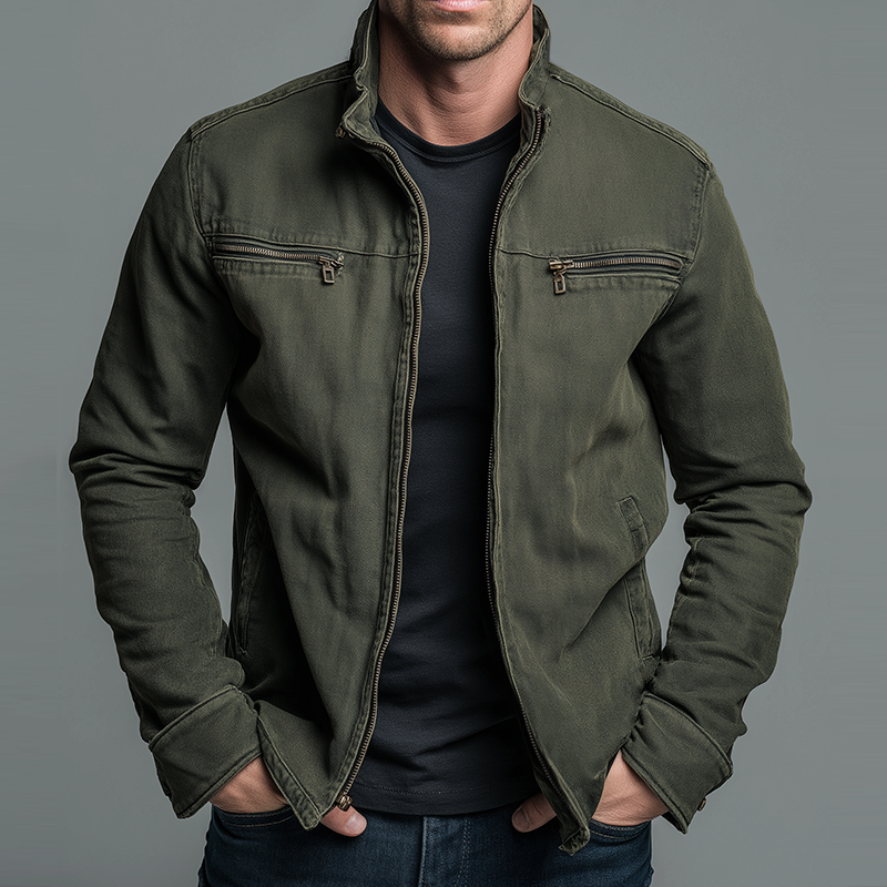 Elliot | Vintage Cotton Zip Jacket