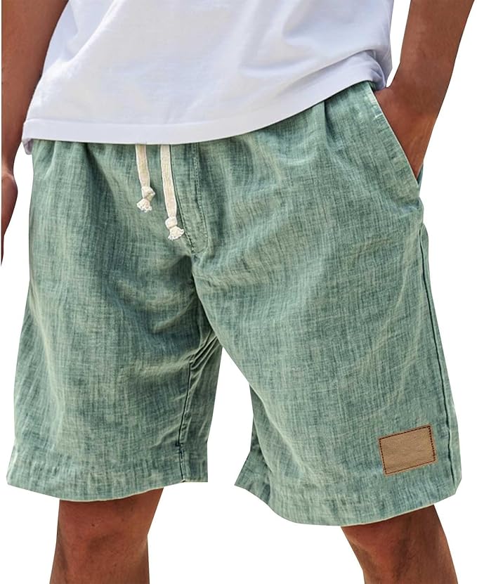 Lucas | Cotton Drawstring Summer Shorts