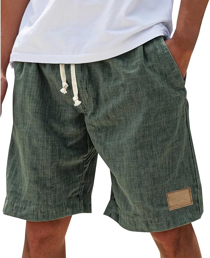 Lucas | Cotton Drawstring Summer Shorts