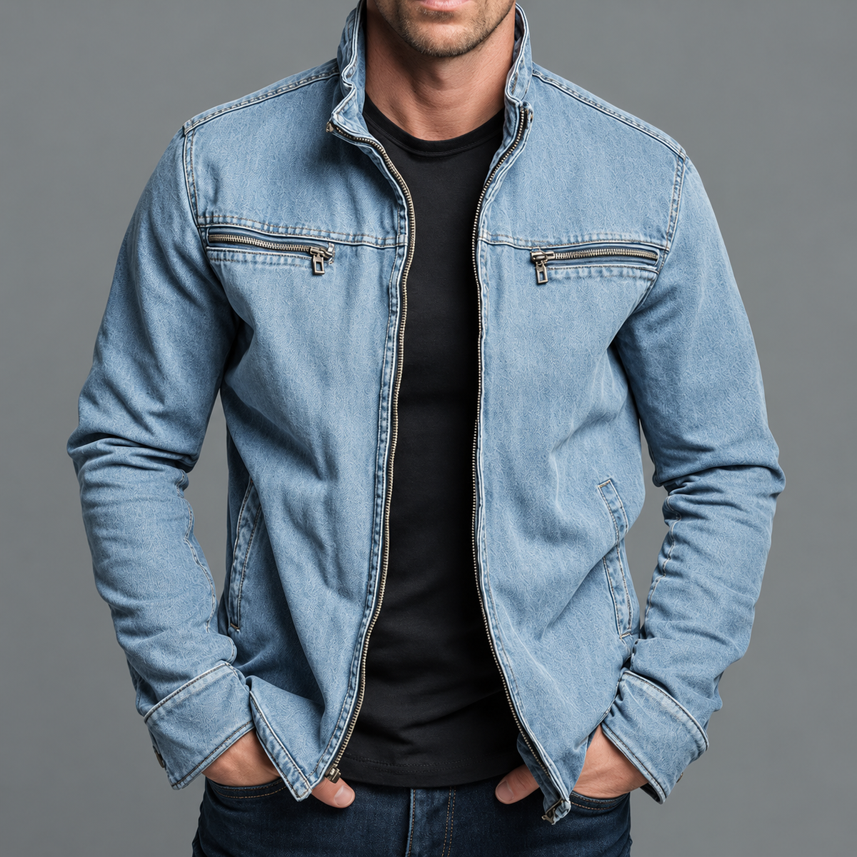 Elliot | Vintage Cotton Zip Jacket