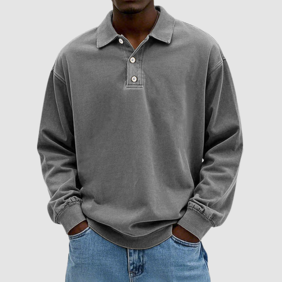 Calvin | Classic Cotton Long Sleeve Shirt