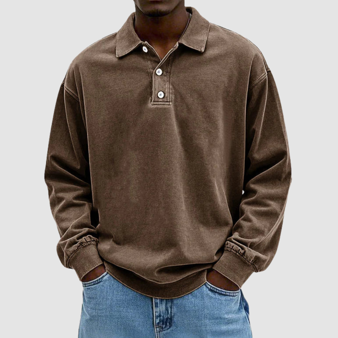 Calvin | Classic Cotton Long Sleeve Shirt
