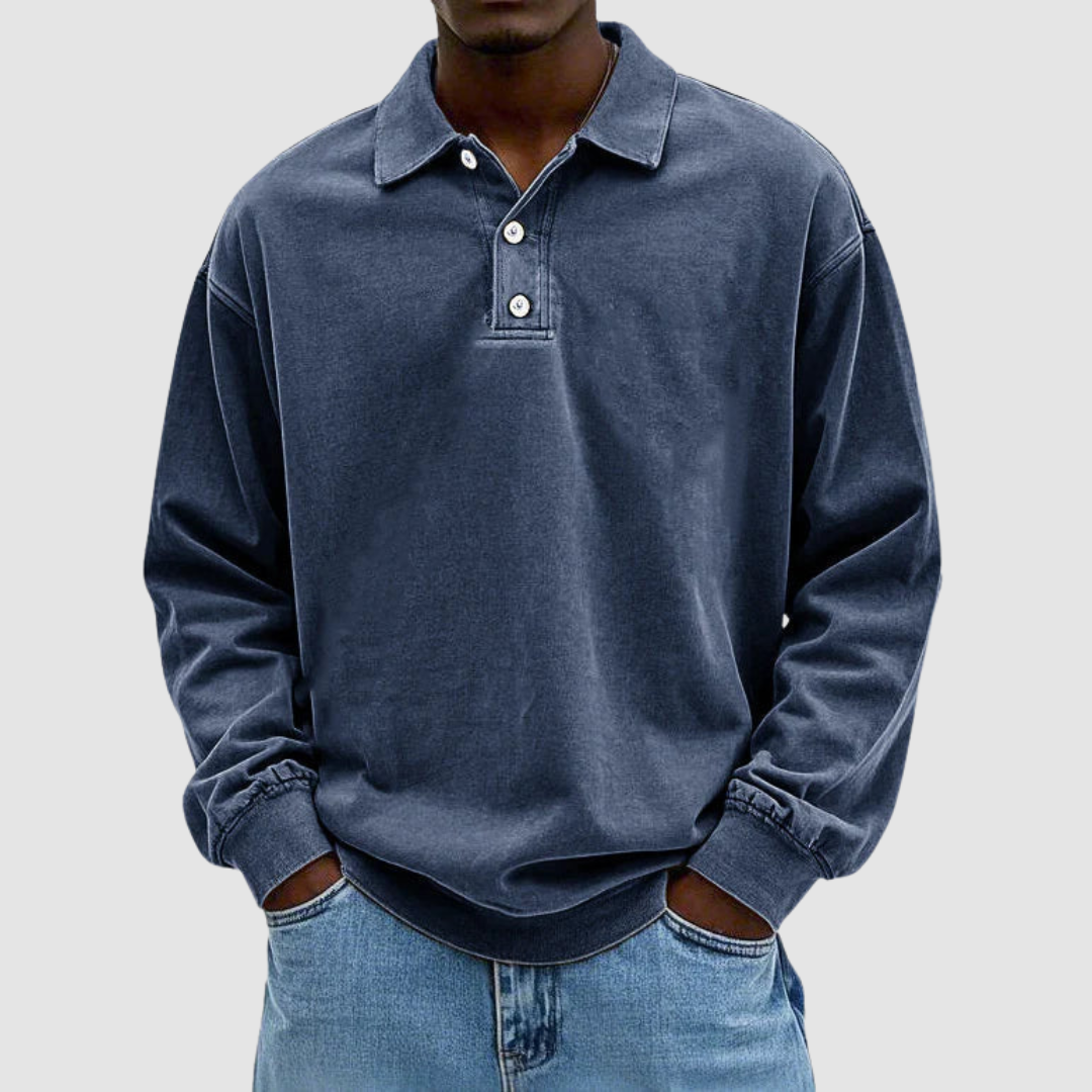 Calvin | Classic Cotton Long Sleeve Shirt