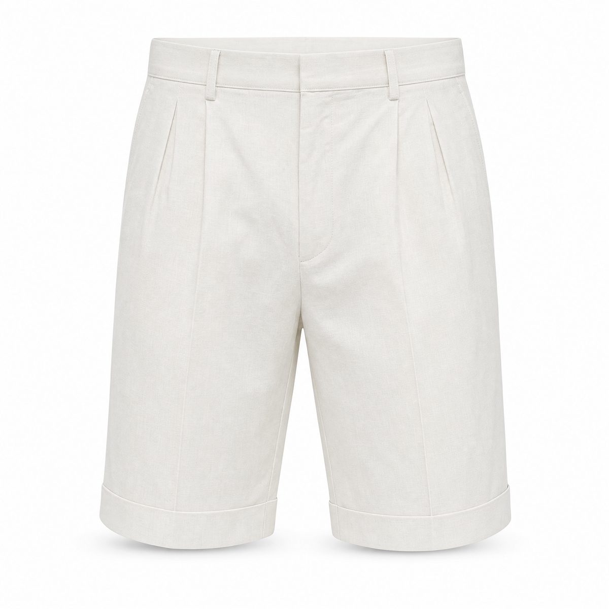 Marco | Tailored Pleated Cotton Shorts