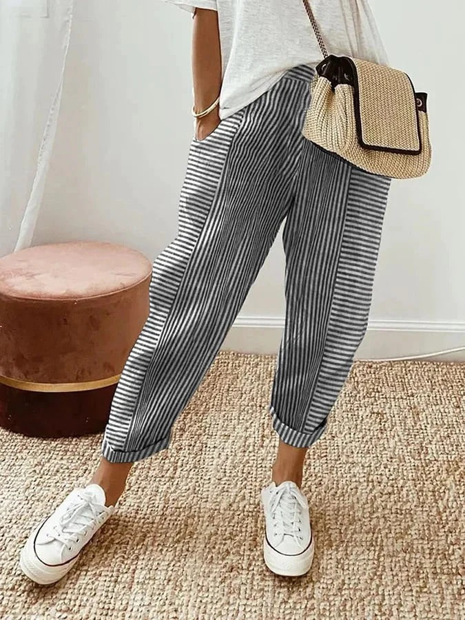 Gabriella | Striped Pants