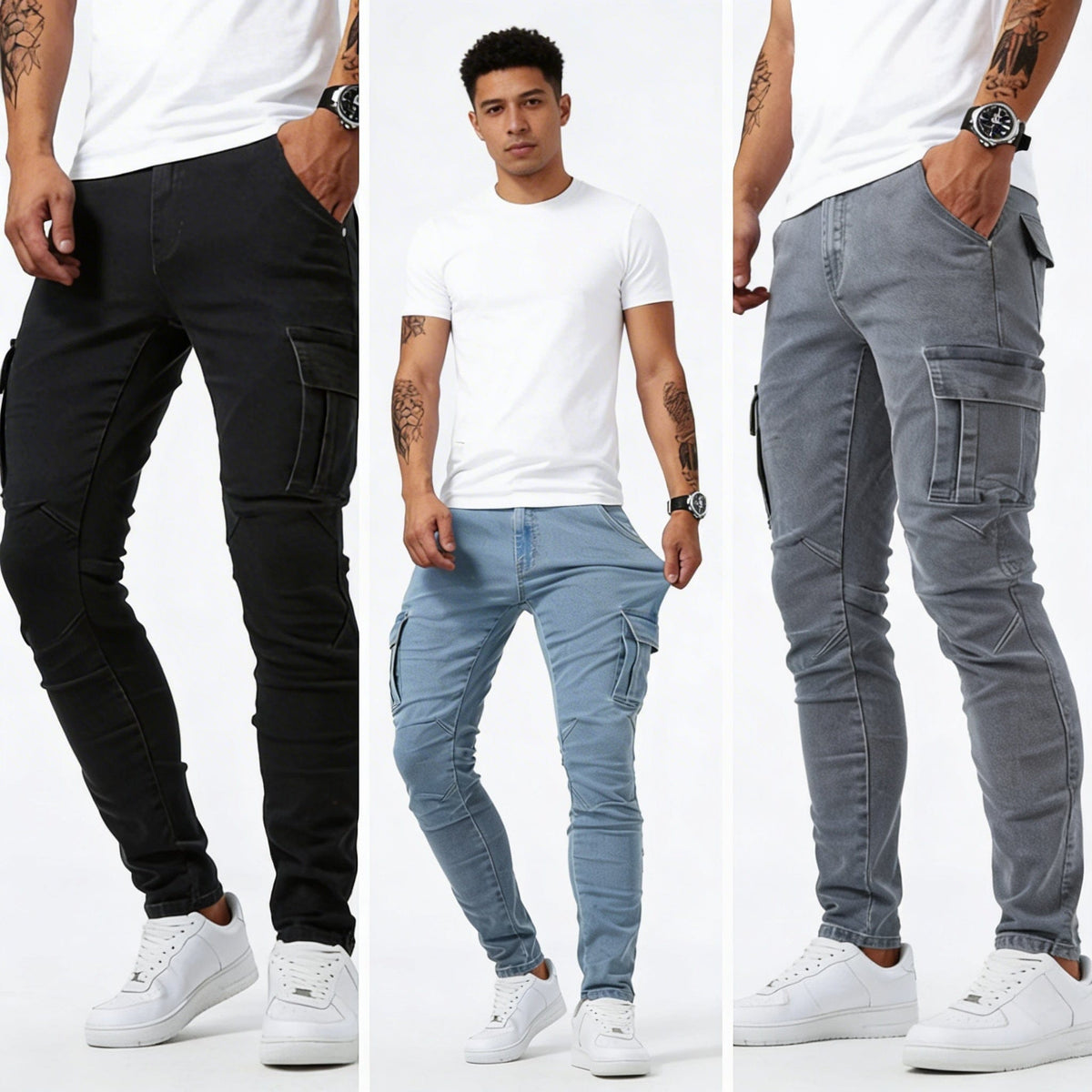 Brent | Modern Cargo Denim Jeans